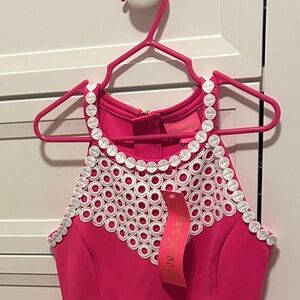 Pink Sleeveless Kids Dress